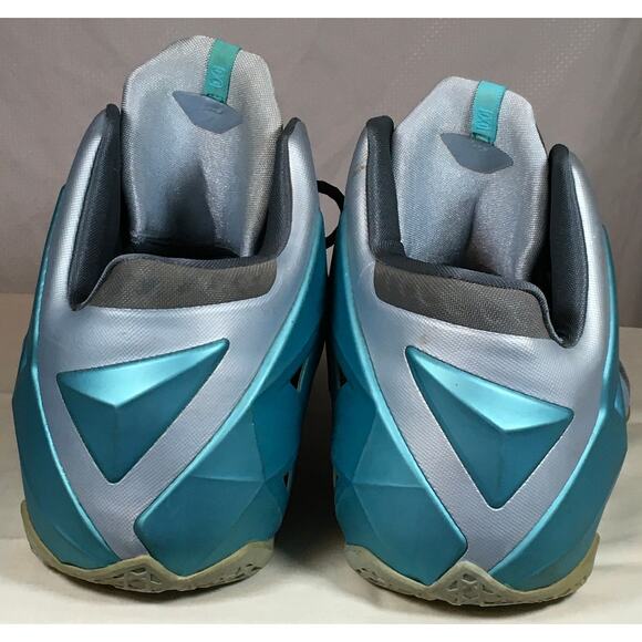 Nike LeBron 11 XI Gamma Blue Armory Slate Cool Grey 616175-401 Men’s Size 15 - Picture 7 of 8